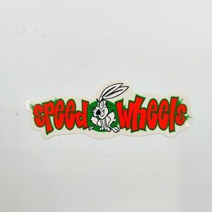 Speed Wheels Santa Cruz Vintage 1990's Sticker Skateboarding Surfing California